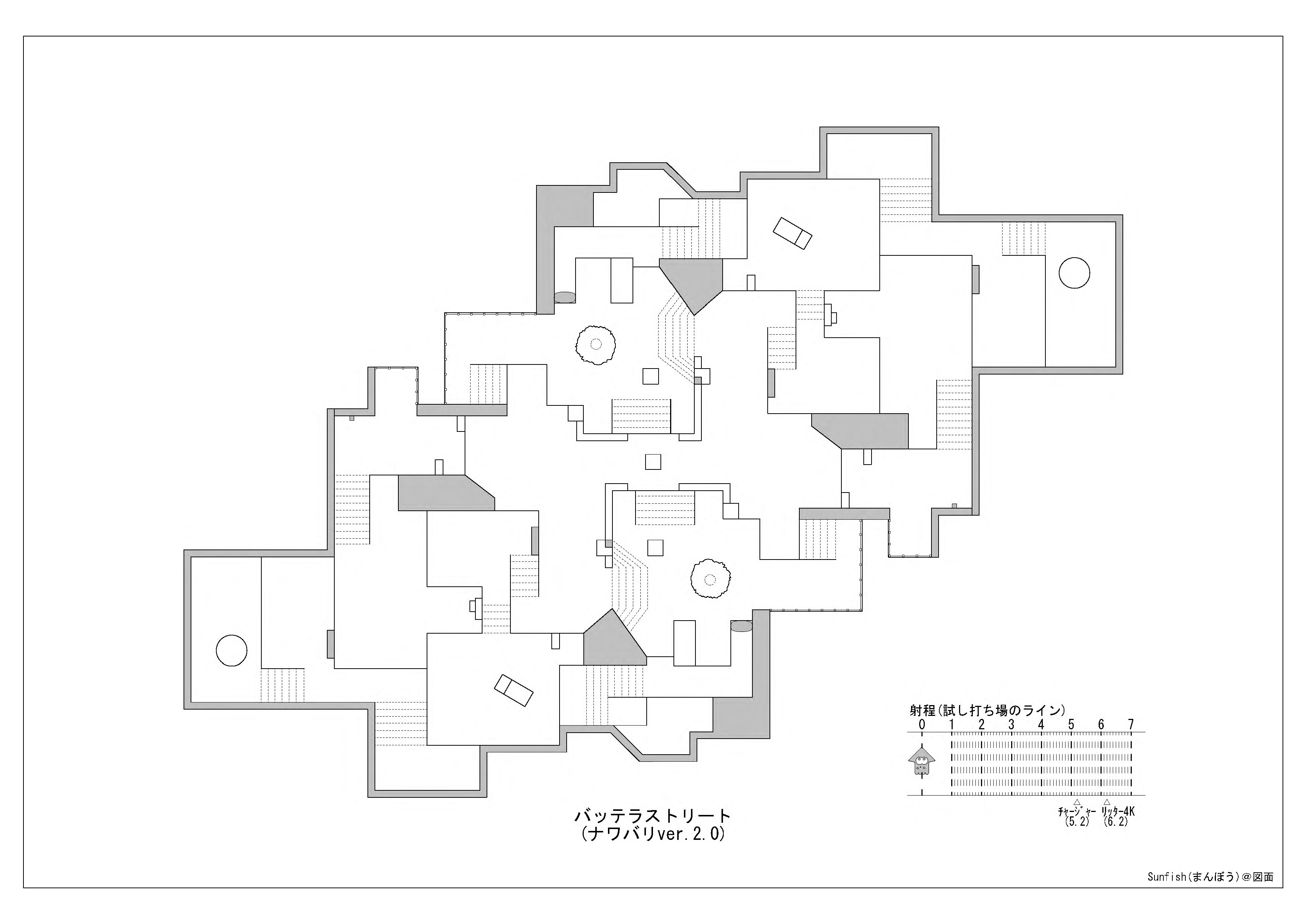 スプラトゥーン2ステージ(ナワバリ)図面ver.2.0 (サ行～ハ行