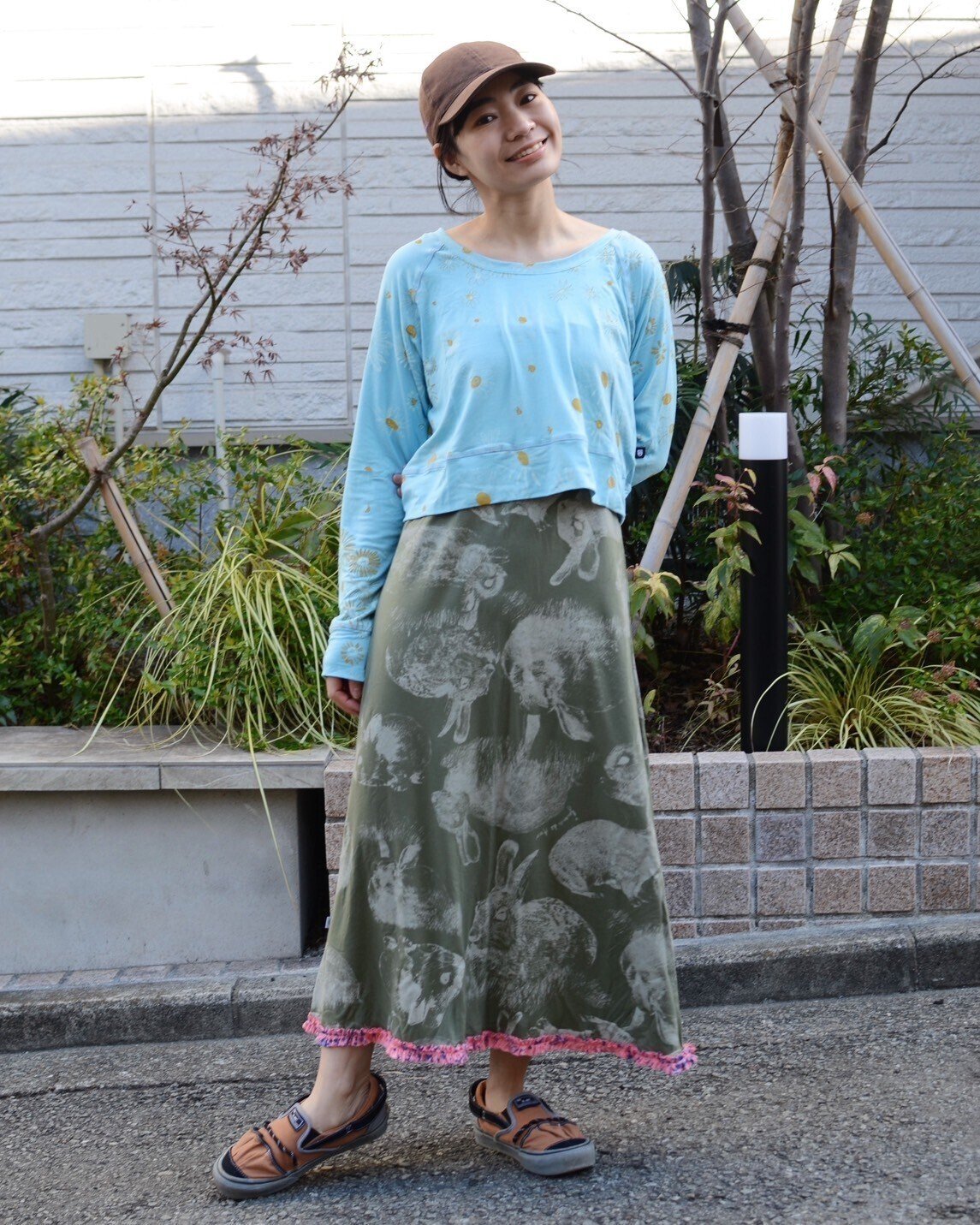 【美品】ホアナデアルコ Juana de arco ショート丈トップス Juana de Arco ✴︎新古品✴︎花柄 長袖ショート丈トップス タグ
