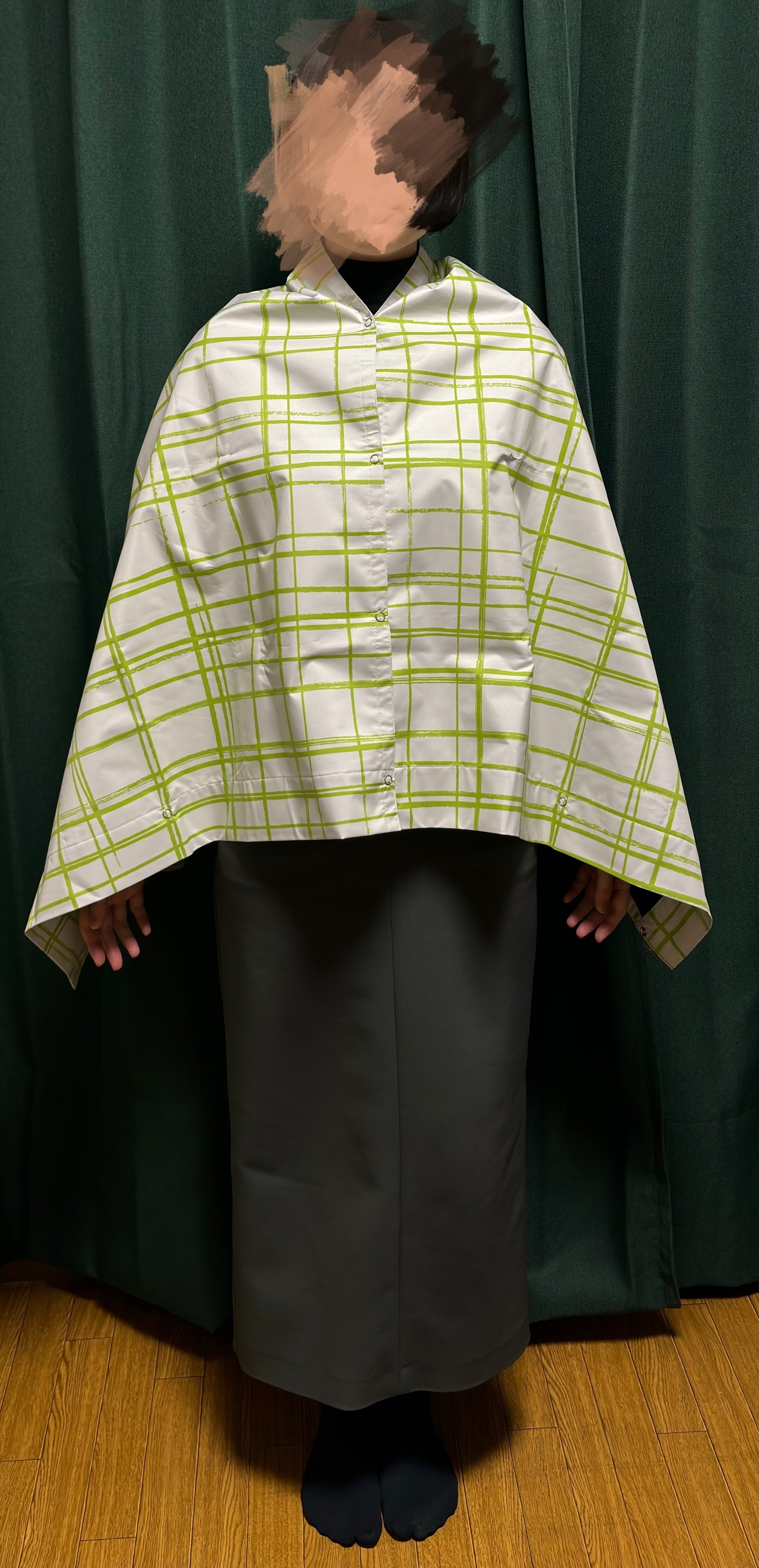 サンバリア ワイド ナガシカク チェック柄