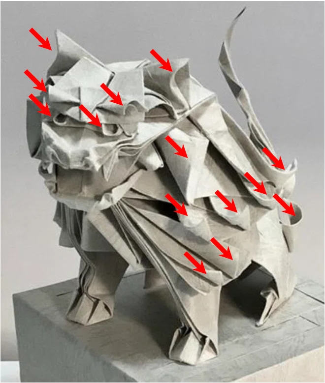 折り紙を見る眼” 第4回折り紙品評会『狛犬』｜kal_ori