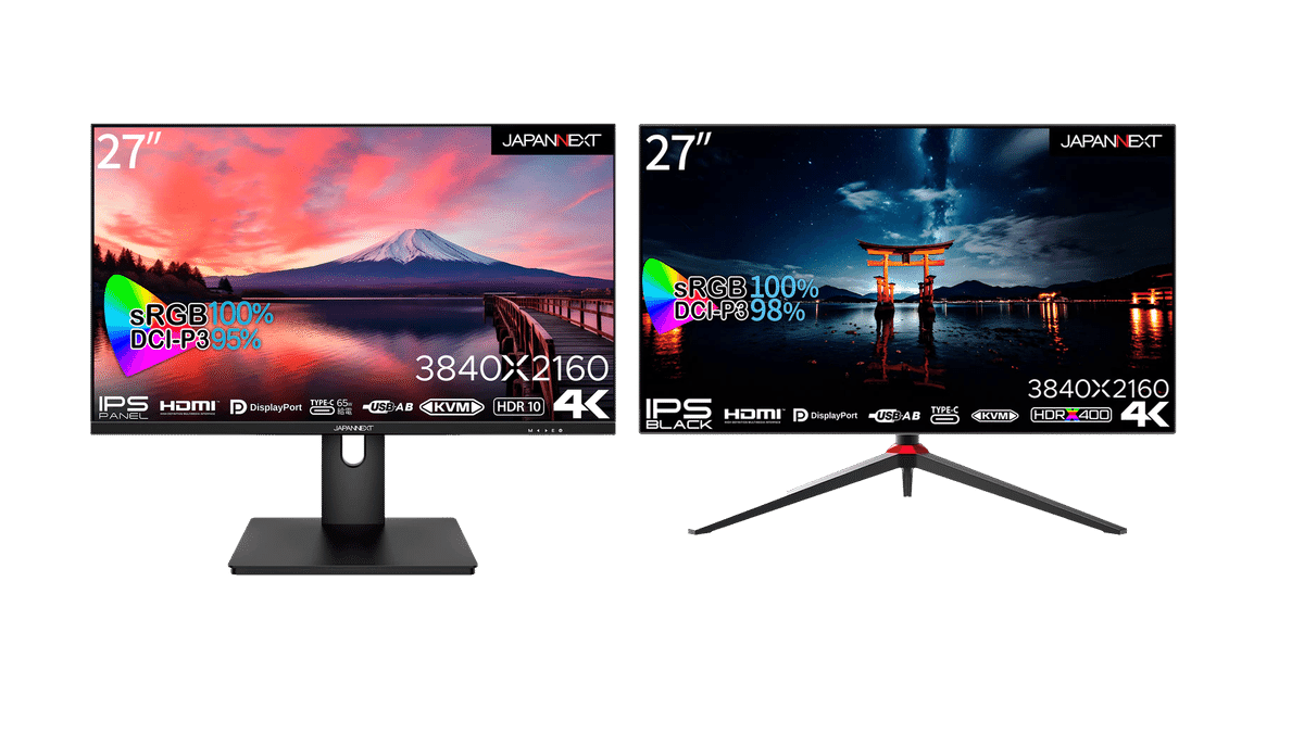 JAPANNEXT 27インモニター 4K JN-IPS273UHDR-C65W JAPANNEXT 27インチ IPSパネル搭載 4K(3840x2160)解像度 液晶