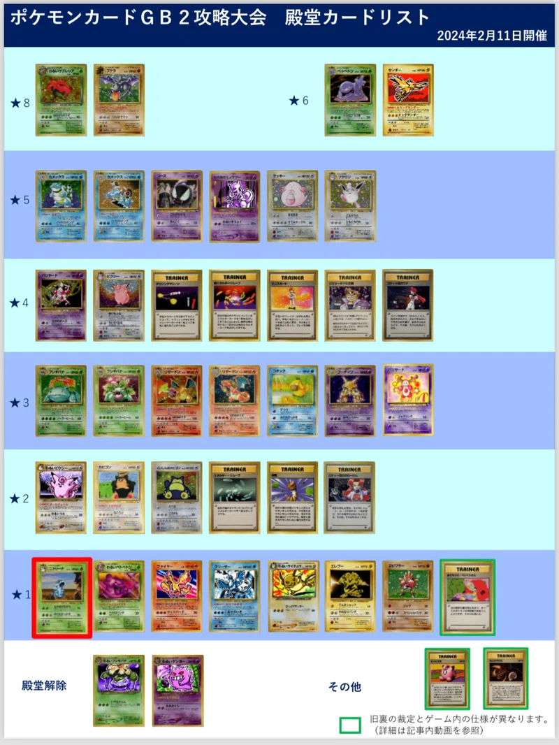 イベント詳細説明】ポケモンカードGB2攻略大会｜うっど