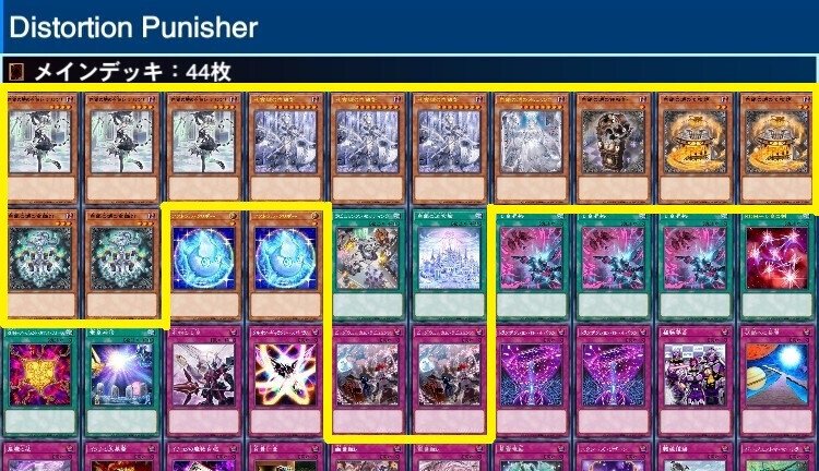 時を遡り未来を選べ『Distortion Punisher』遊戯王デッキ紹介
