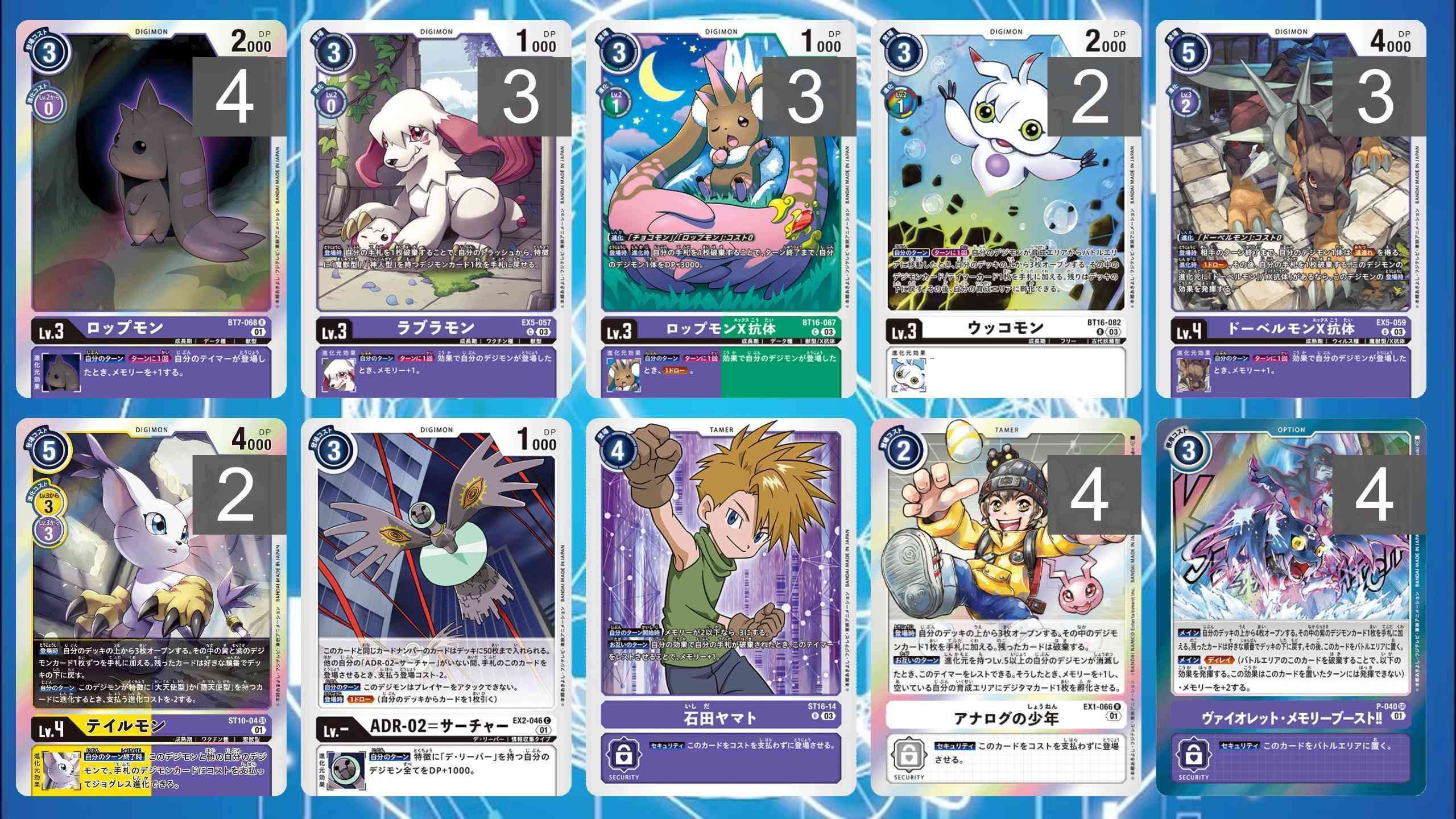 どこにいても君を探すよ、EX5アヌビモンデッキ｜たことも