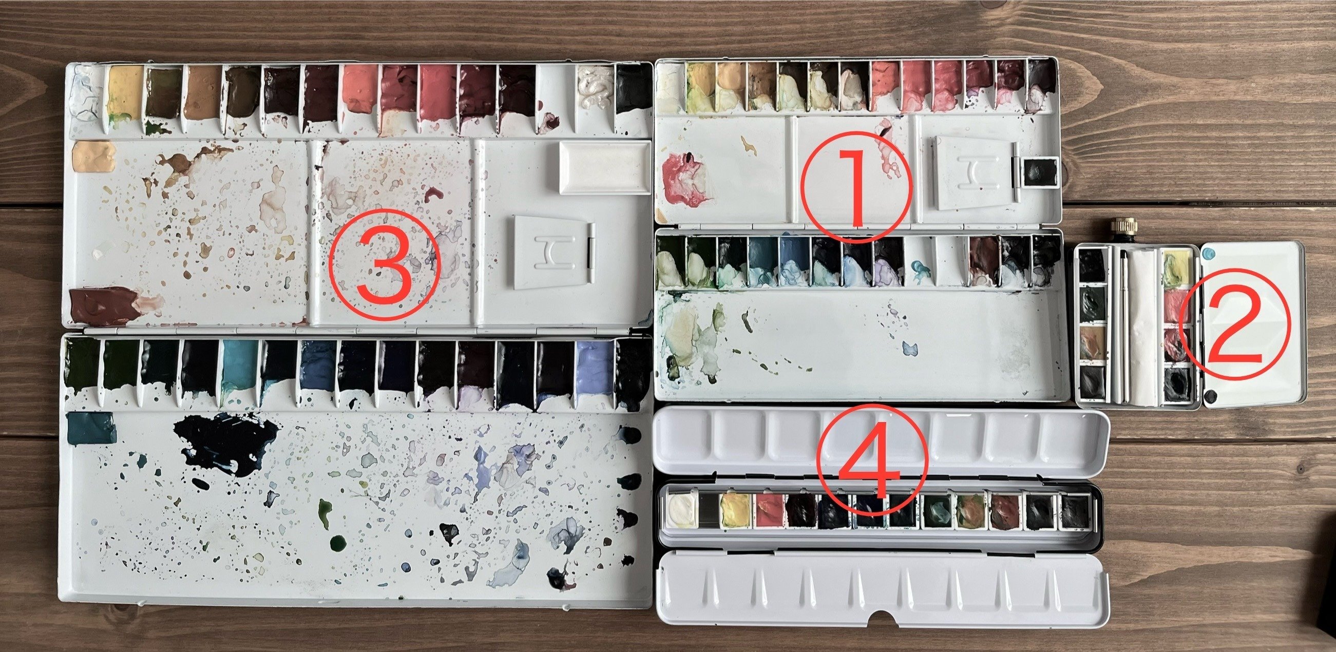 シュミンケホラダム ハーフパン 8色セット(金属ケース入・水筒付) 74408