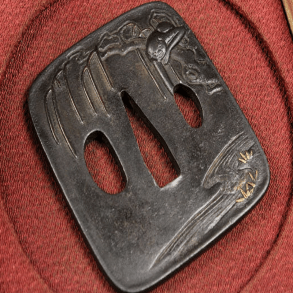 鍔　「猿池捕月図」 猿猴捉月の鐔①｜刀箱師の日本刀ブログ 中村圭佑