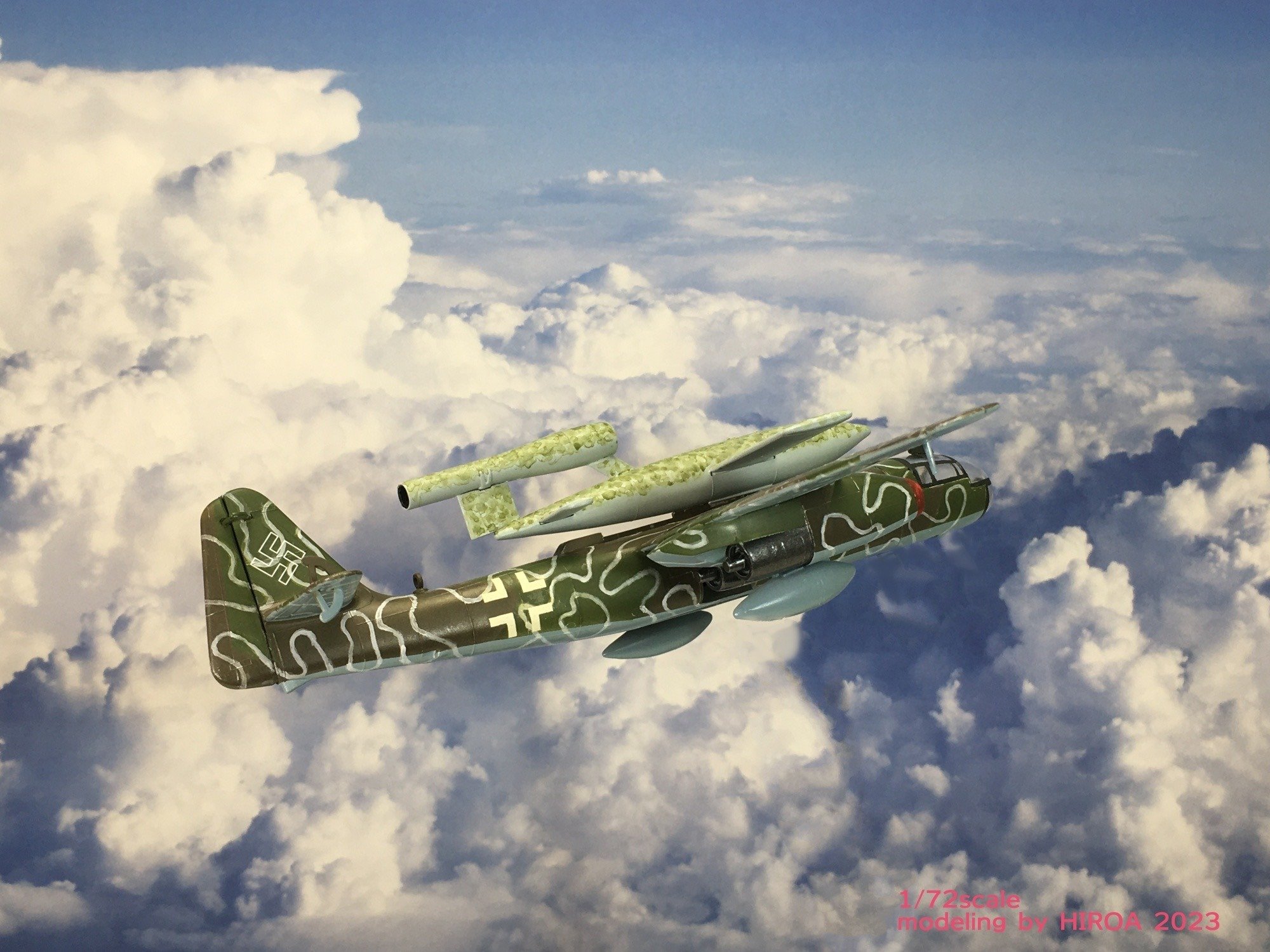 レベル 1/72 アラド Ar234 C-2 `BLITZ` with Fi103(V-1)｜HIROA