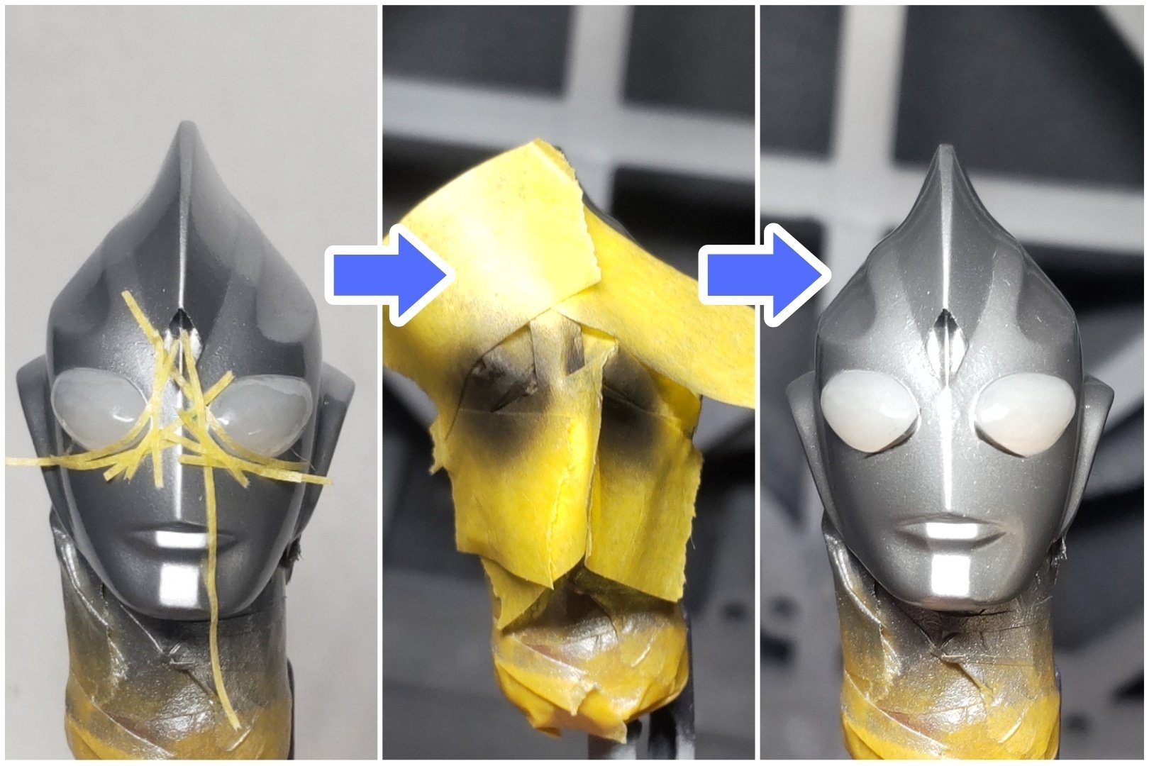 ウルトラマンのフィギュアを塗装で発光させる方法｜アシム