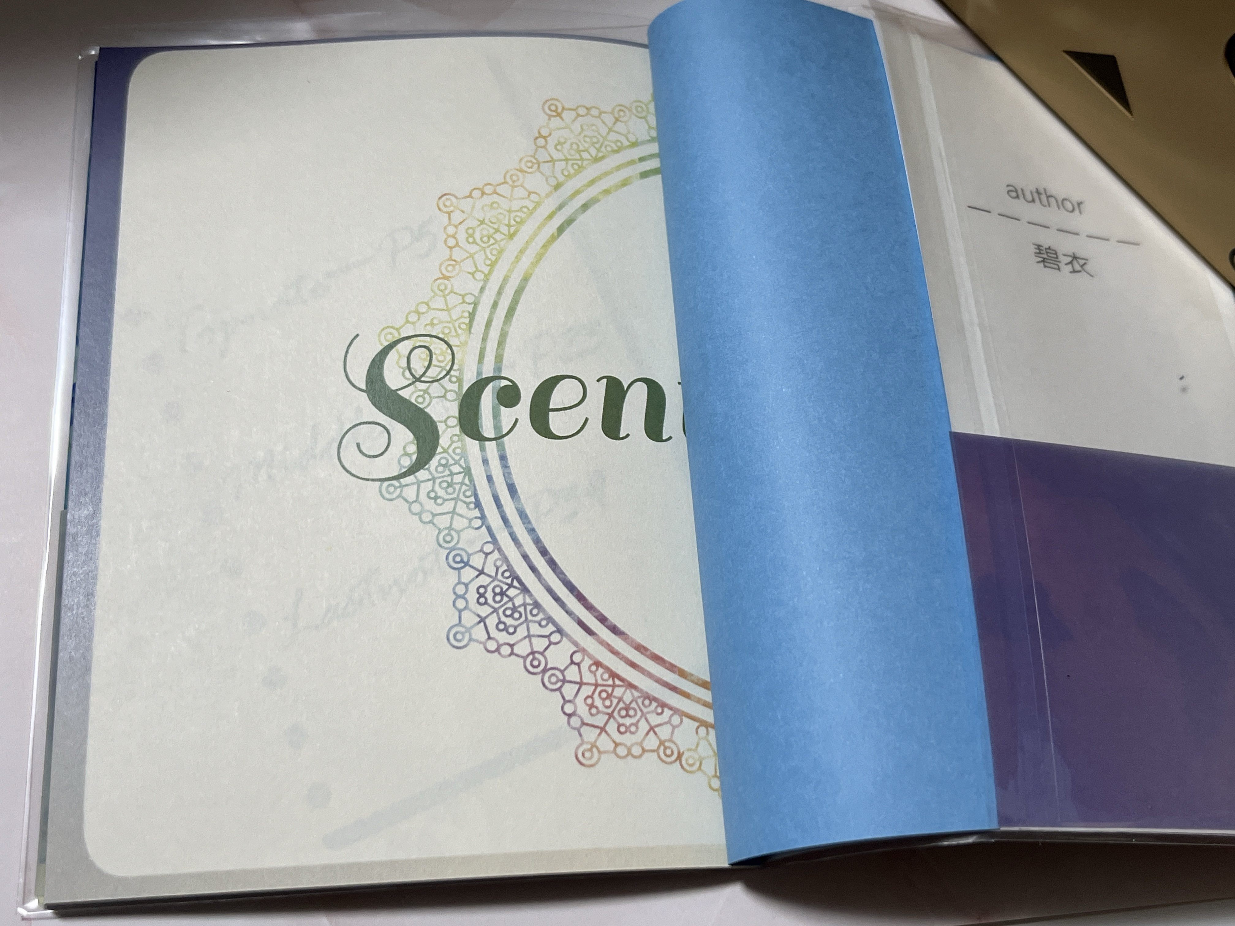 威沙とクリップスタジオでA6疑似小口染め小説同人誌（フルカラー）を