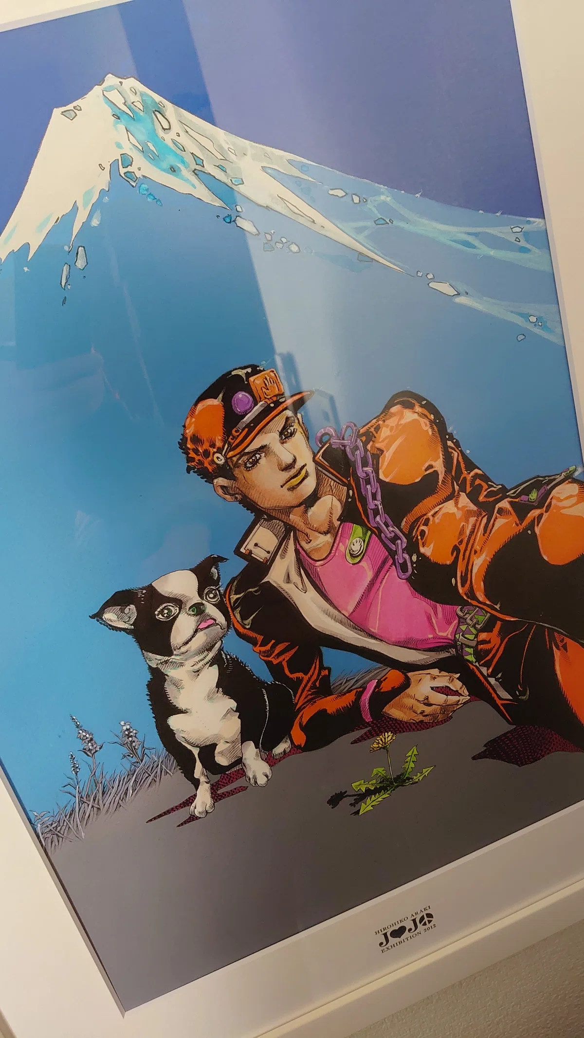 JOJO展2012 ジョジョの奇妙な冒険 さまさ 複製原画「承太郎＆イギー」