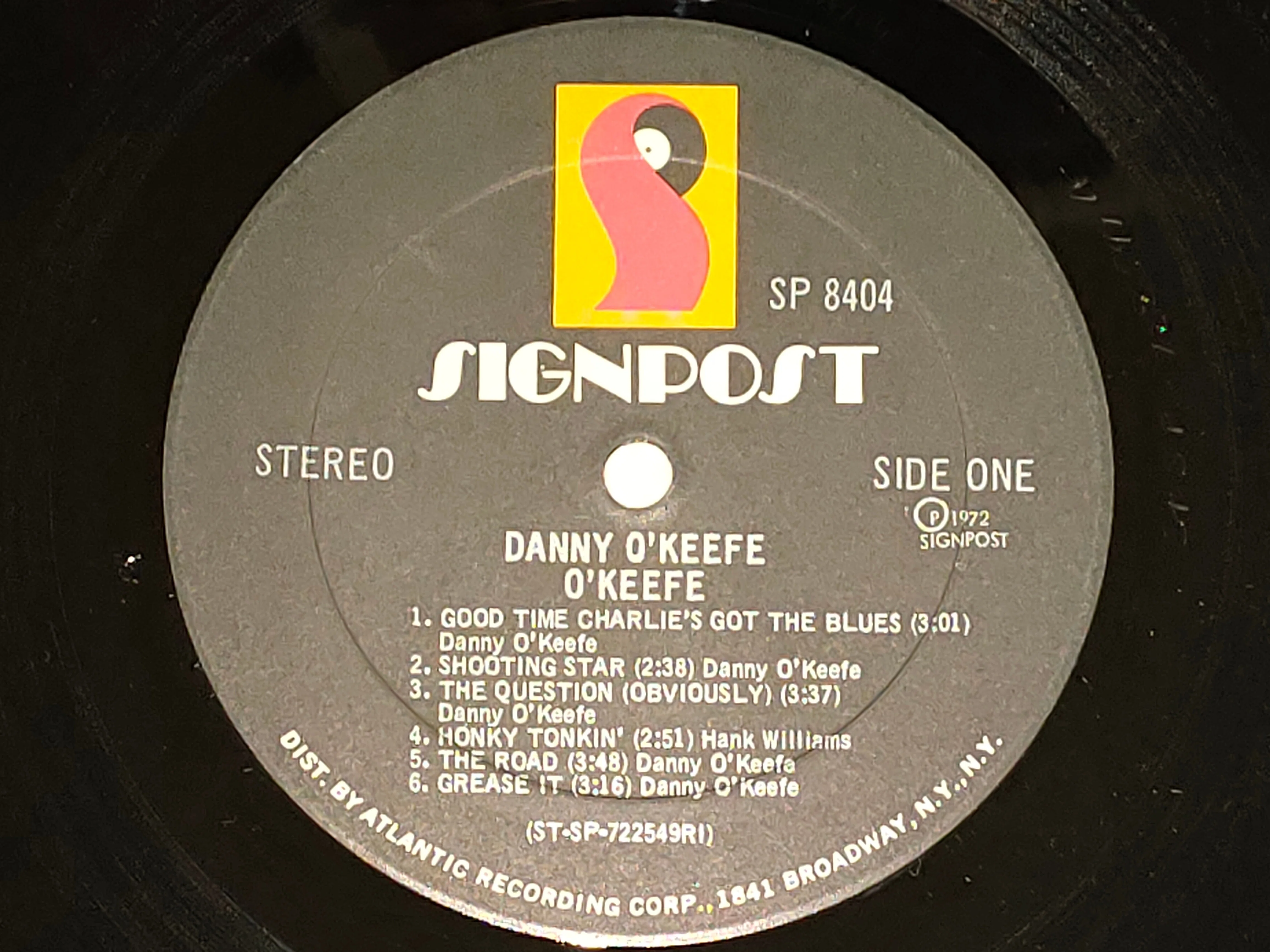 O'Keefe】(1972) Danny O'Keefe 郷愁こみ上げる米国シンガーソング