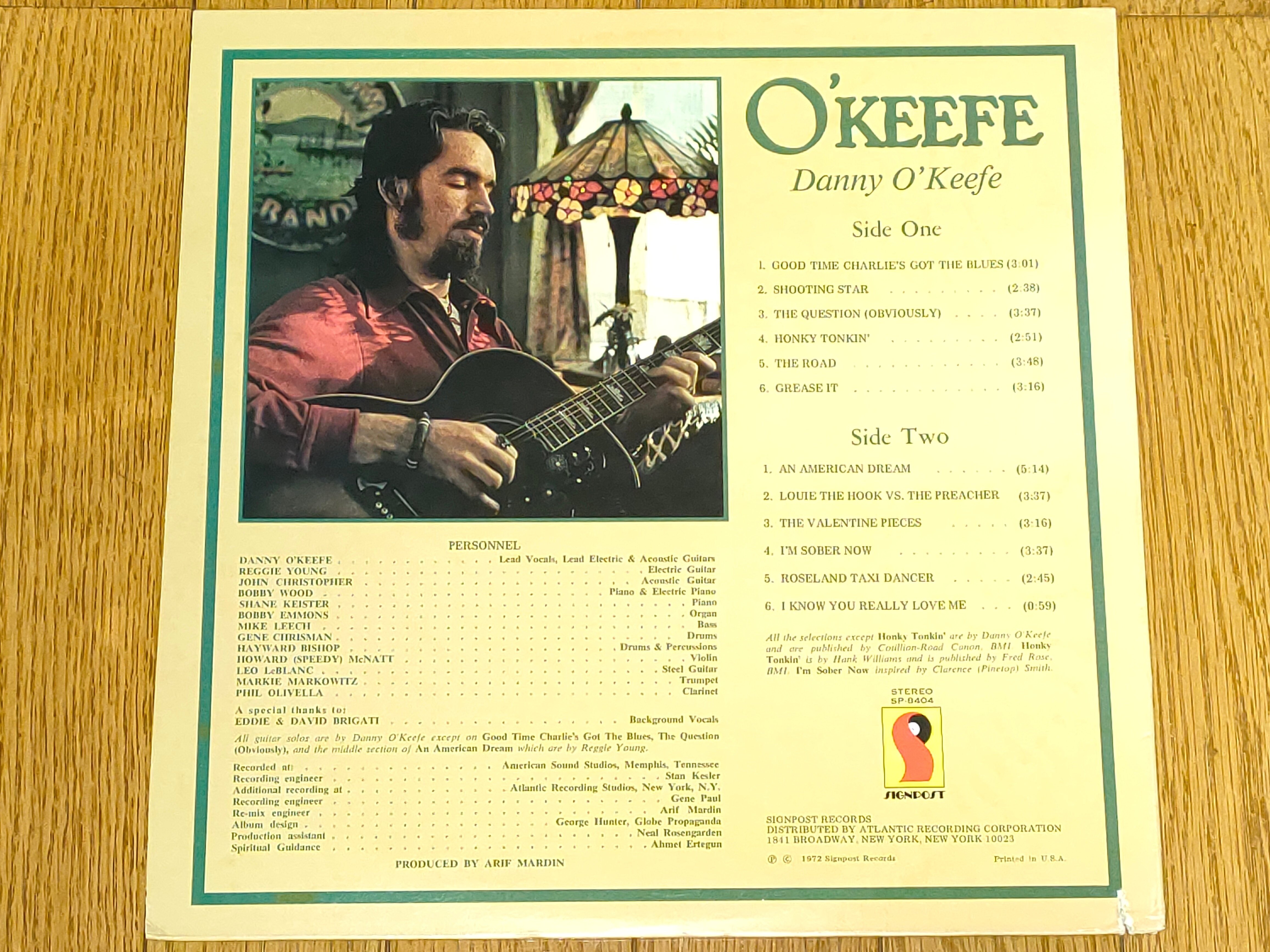 O'Keefe】(1972) Danny O'Keefe 郷愁こみ上げる米国シンガー O'Keefe】(1972) Danny O'Keefe 郷愁こみ上げる米国シンガー