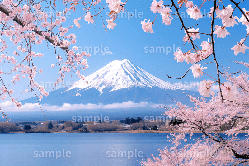 「桜と富士山」のフリー素材3枚セット｜入学式・卒業式・合格発表・春の季節・イメージ画像に｜FREE