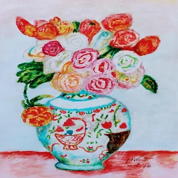 学芸美術 画家の心 第43回「梅原龍三郎 薔薇 1938年作」｜黒川 正弘