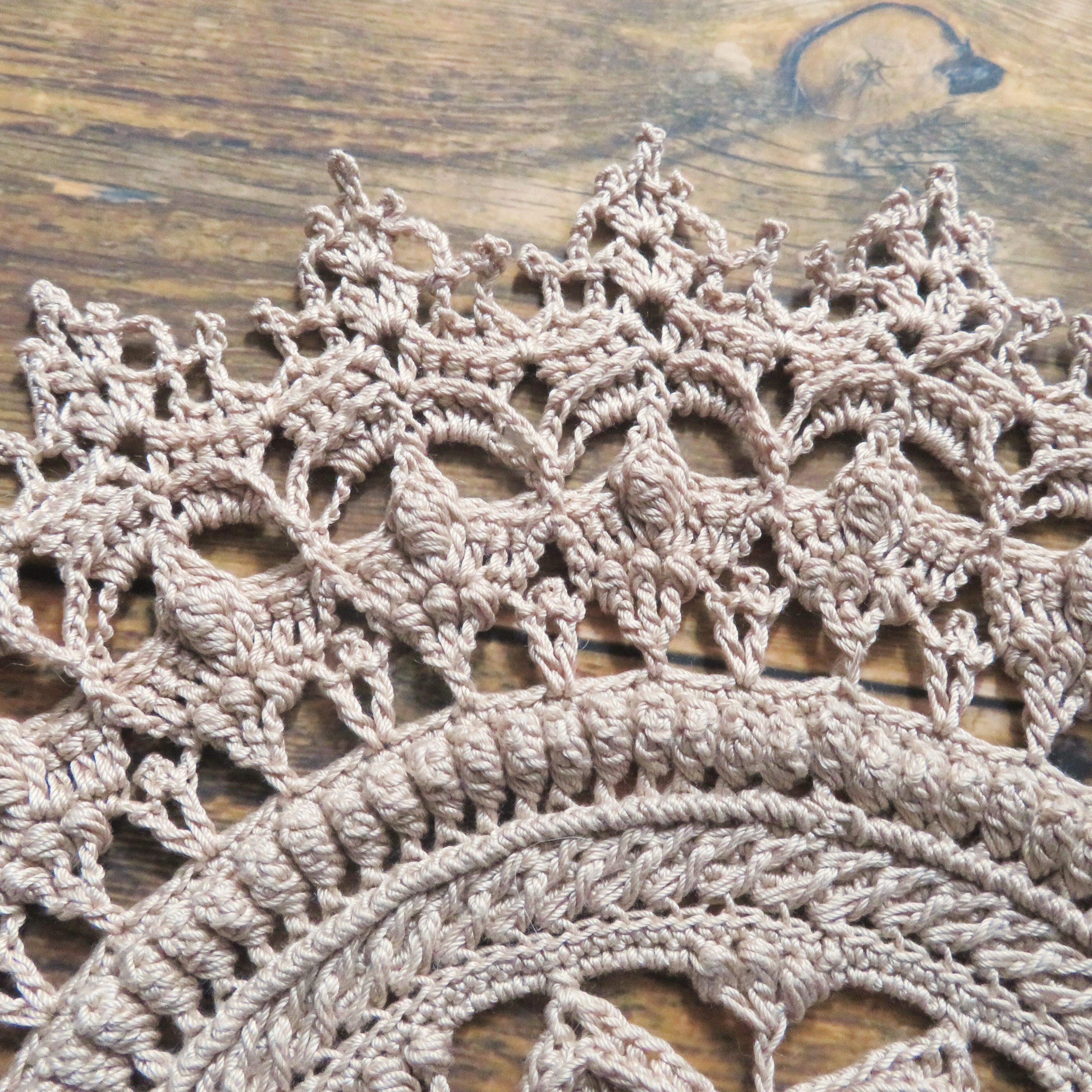 ✴️23日まで　レース編み　大判　ハンドメイド Pattern / Kanata Doily｜笠石あき｜レース編みのドイリー・雑貨