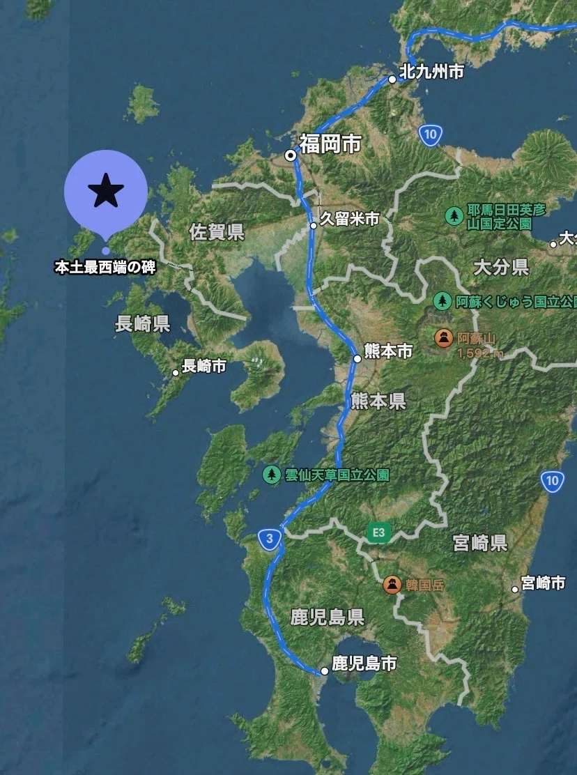 バイクで行ける日本最西端の初日の出を目指す旅-2022▶︎2023年末年始