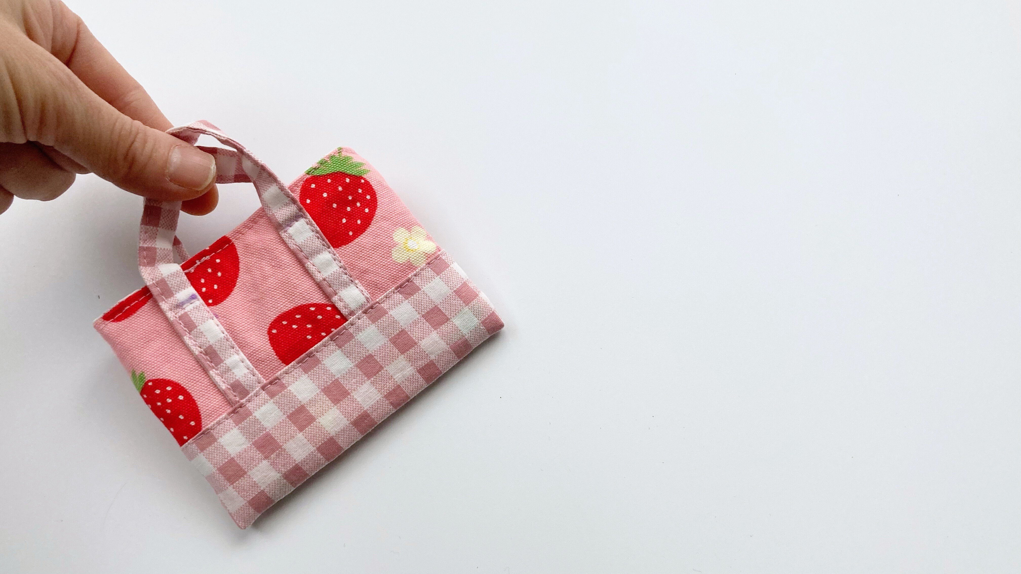 無料記事】型紙S・Mサイズ（お人形さん用）レッスンバッグの作り方