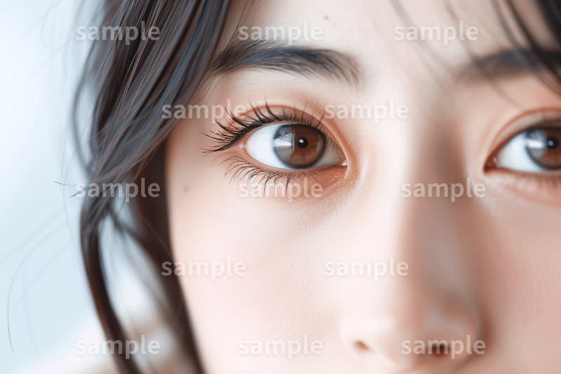 「綺麗な目の女性」フリー素材3枚セット｜まつ毛美容液・カラーコンタクト・美容整形・広告イメージ画像に