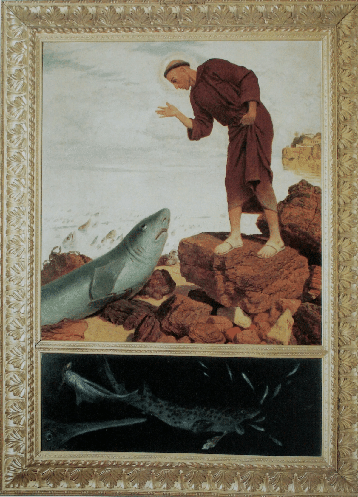 フアン・バルデース・レアール、パドワの聖アントニウスと幼な子キリスト ドイツ歌曲の話 マーラー Des Antonius von Padua Fishpredigt