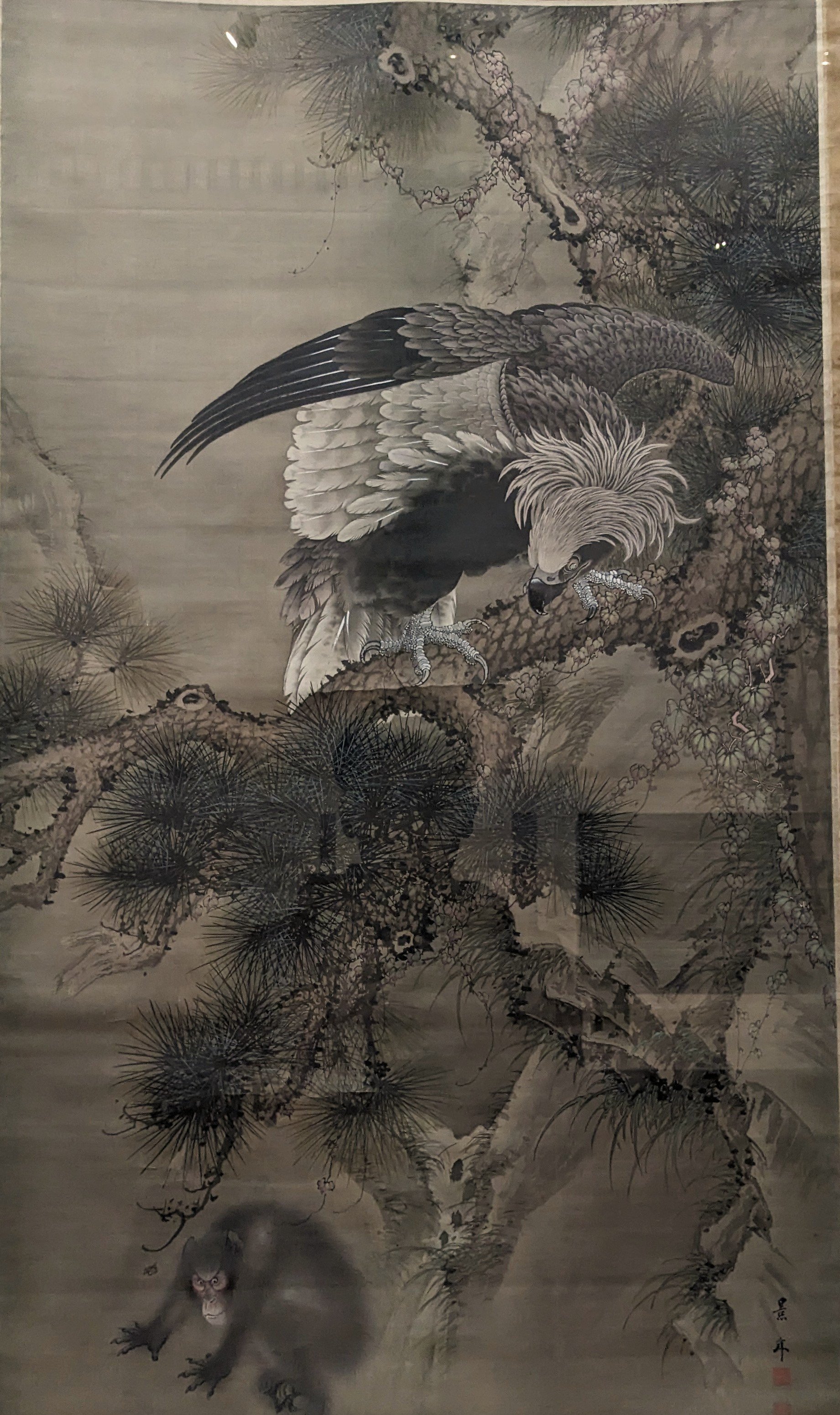 虎と鷲の日本画