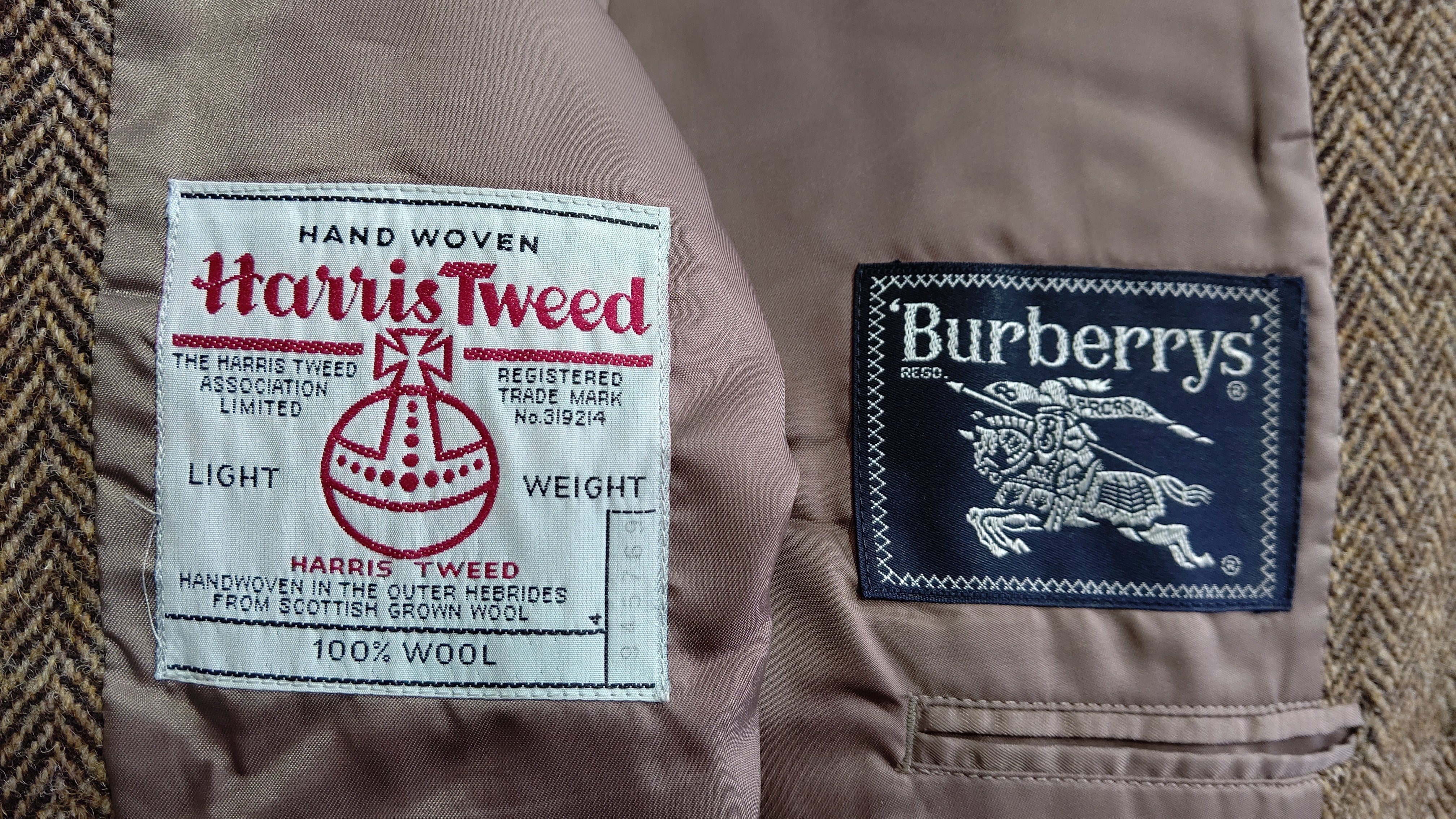Burberrys🐎バーバリーのハリスツイードジャケットをレスキューした