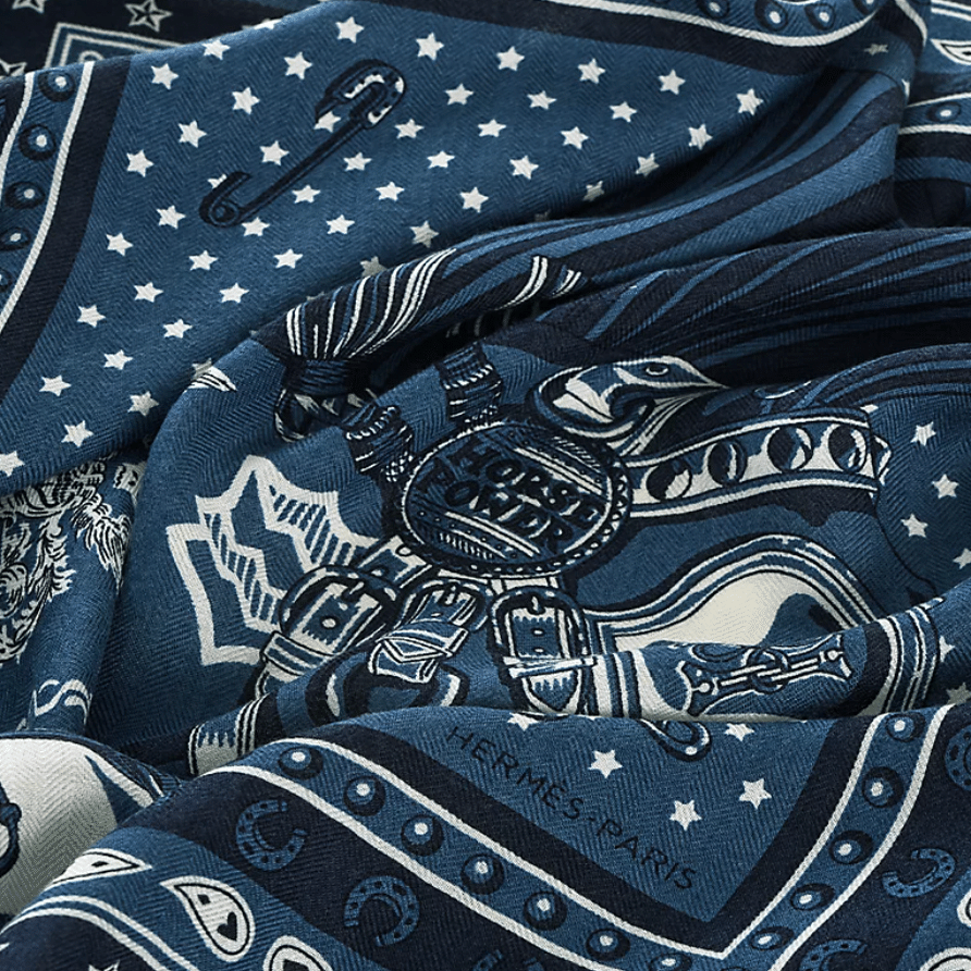 エルメスの新作カシミヤシルク 野村大輔さんデザインのシュヴァル