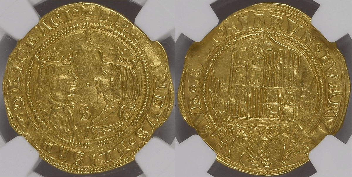 【ふくよかて美しい女王の横顔】1868年スペイン・イザベラ2世40センティモ銀貨 ふくよかて美しい女王の横顔】1868年スペイン・イザベラ2世40