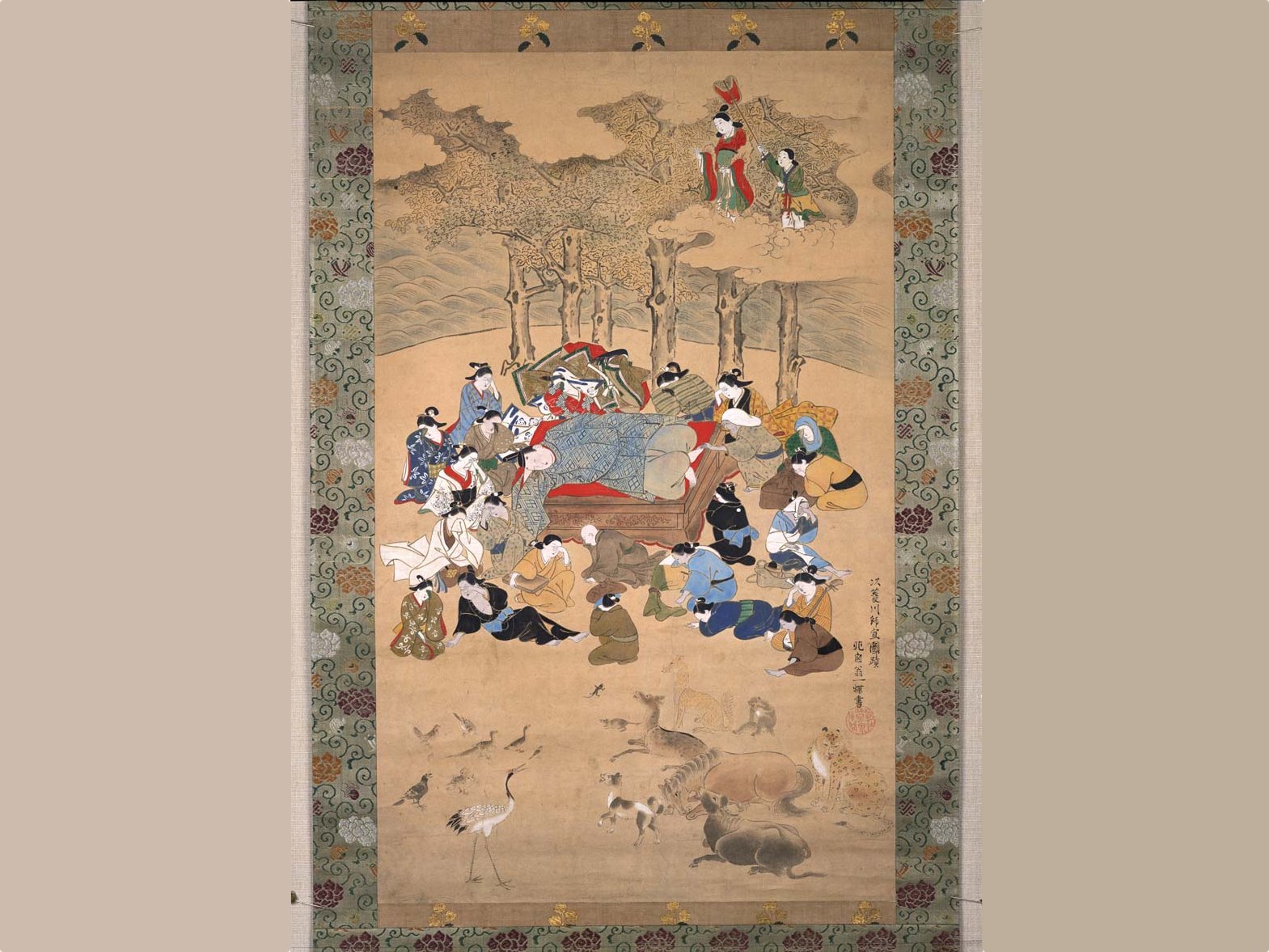 涅槃図 涅槃図 文化遺産オンライン