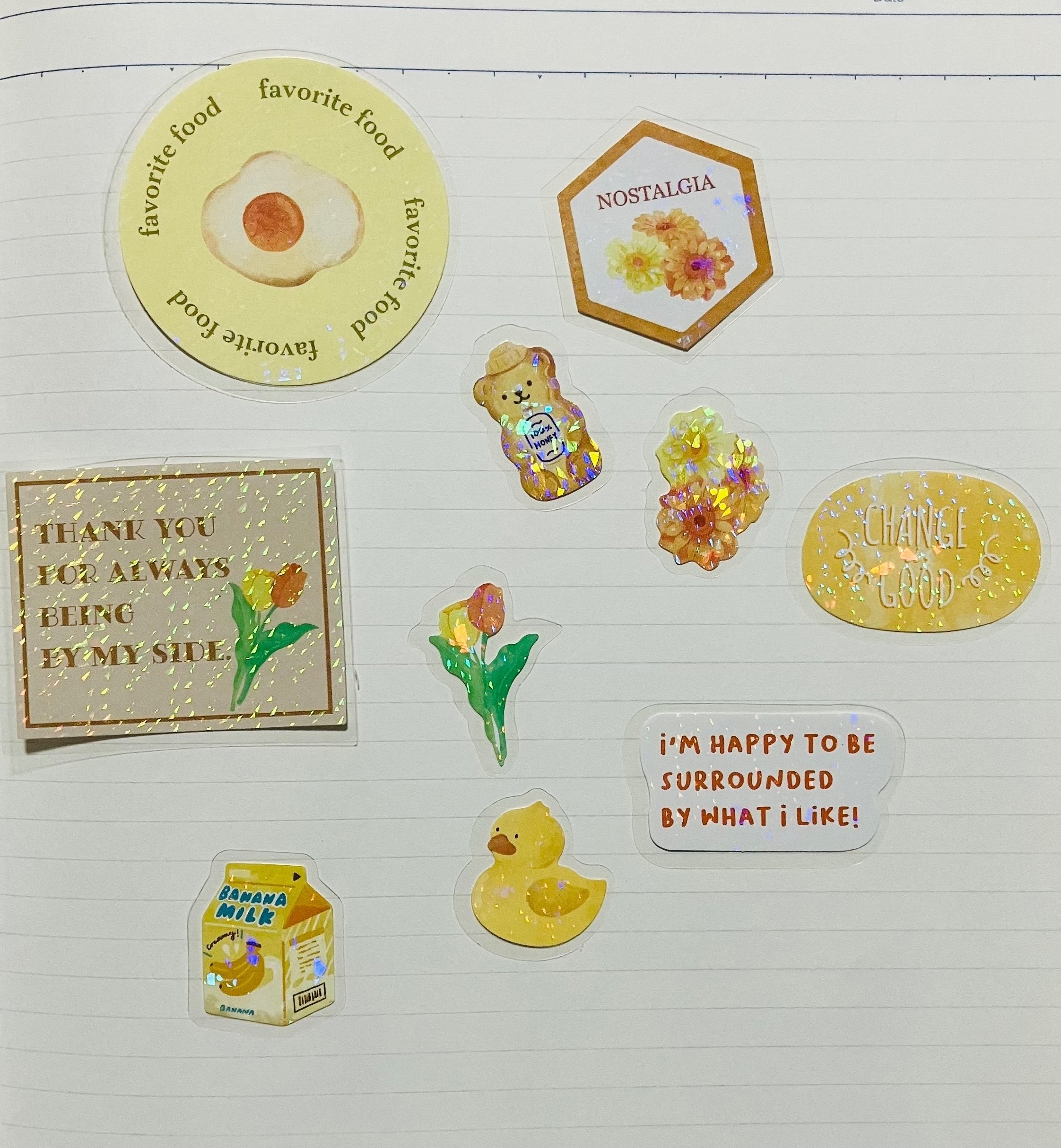 amifa フレークシール フェイバリットメッセージ｜えいみ