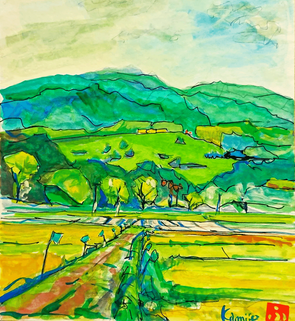 野にて　水彩画　(270×240㎜) 野にて 水彩画 (270×240)（野にて 水彩画 (270×240)（晩秋水彩画