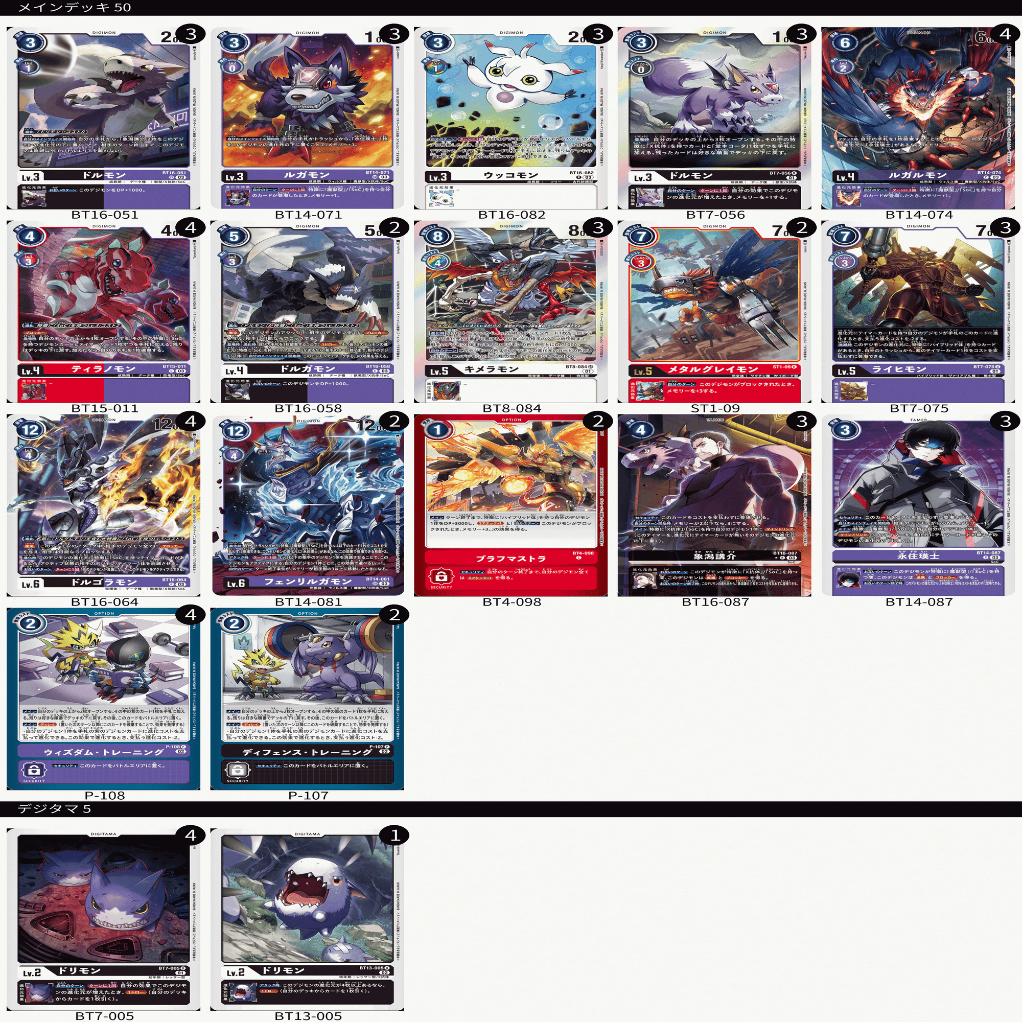 デジモンカード デクスドルゴラモン デッキ デジカ】デッキの作り方