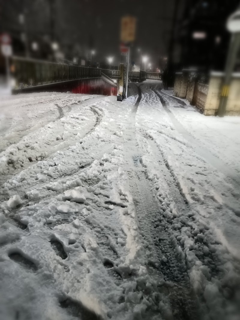 2/5、21時頃。関東でここまで雪が積もるのは珍しいかな、と。