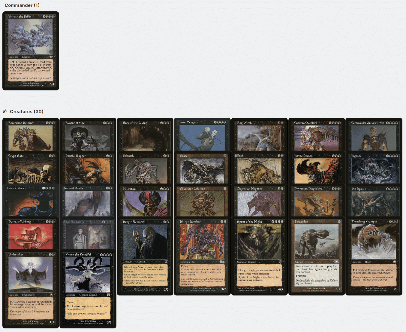 【MTG】旧枠 黄昏ミミ コンセプトデッキ MTG】旧枠 黄昏ミミ コンセプトデッキ