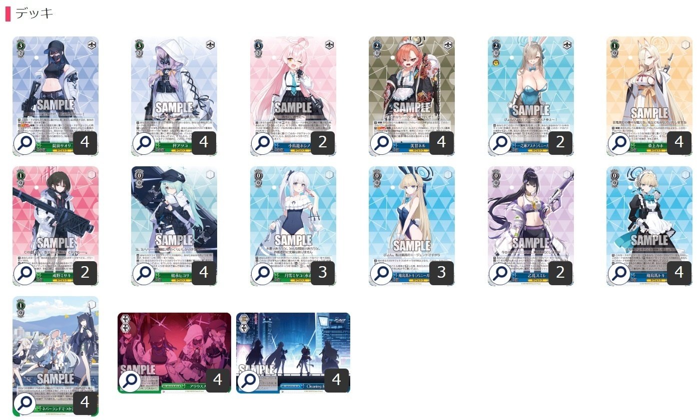 ここから始めるWS:ブルーアーカイブ【構築雑記】｜しむ