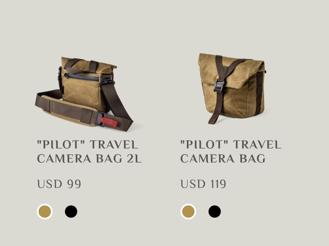 PILOT UPGRADE」旅行向けカメラバッグ 7L - カメラバッグ & 日