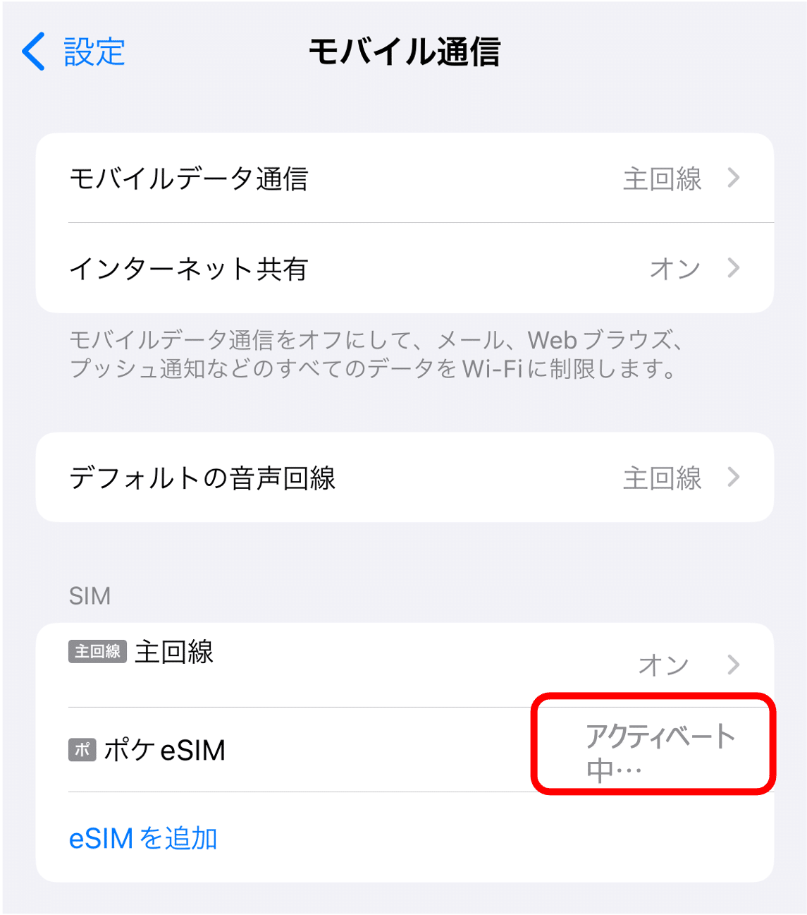 eSIM設置中に起きる不具合と解消方法(iPhone)-できることなら