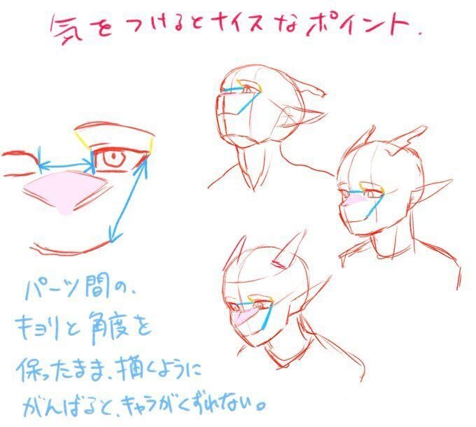 顔の立体感が描けるようになる！長いマズルの捉え方【イラスト添削