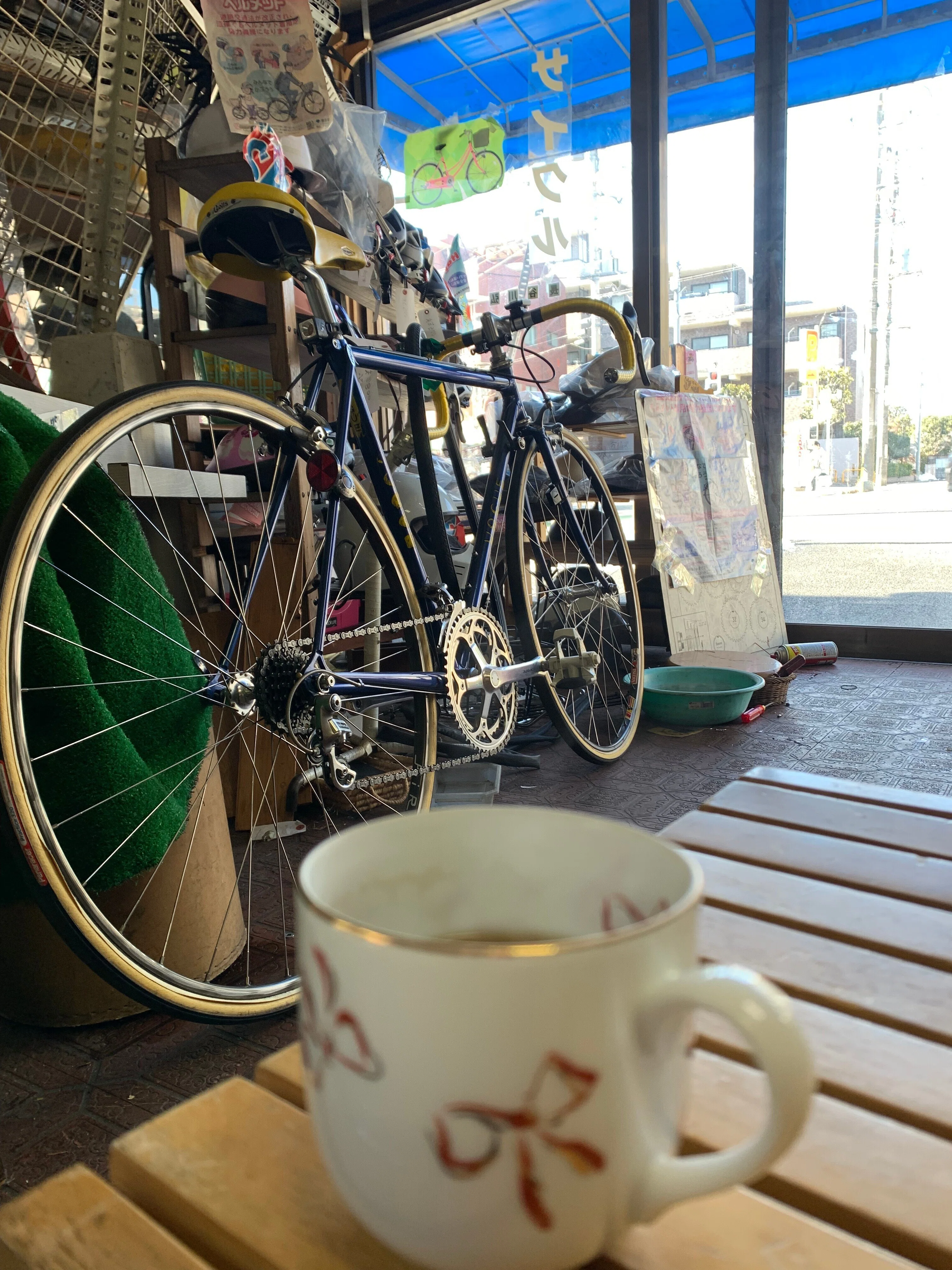 愛車紹介4:BLUE VOGUEと長谷川自転車商会再訪｜vogue-rider