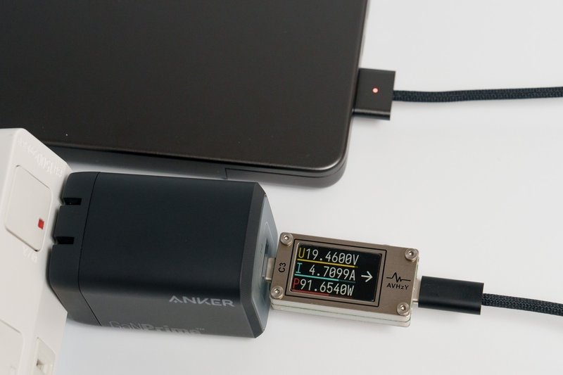 Anker Prime Wall Charger (100W, 3 ports, GaN)でMacBook Pro 16インチを充電