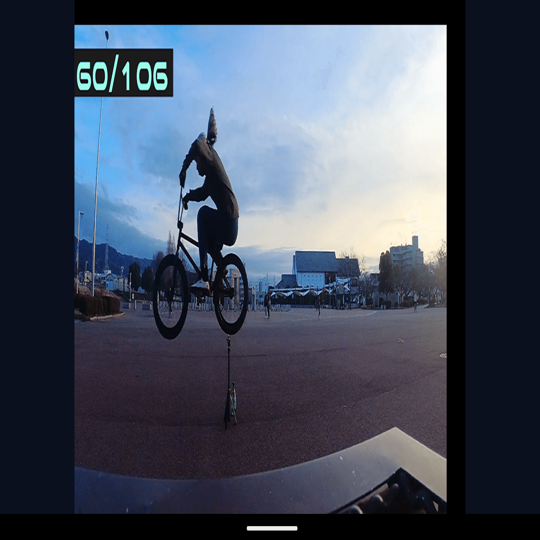 BMX 100本バニーホップ その3300本目 超える60センチ編 とニュー