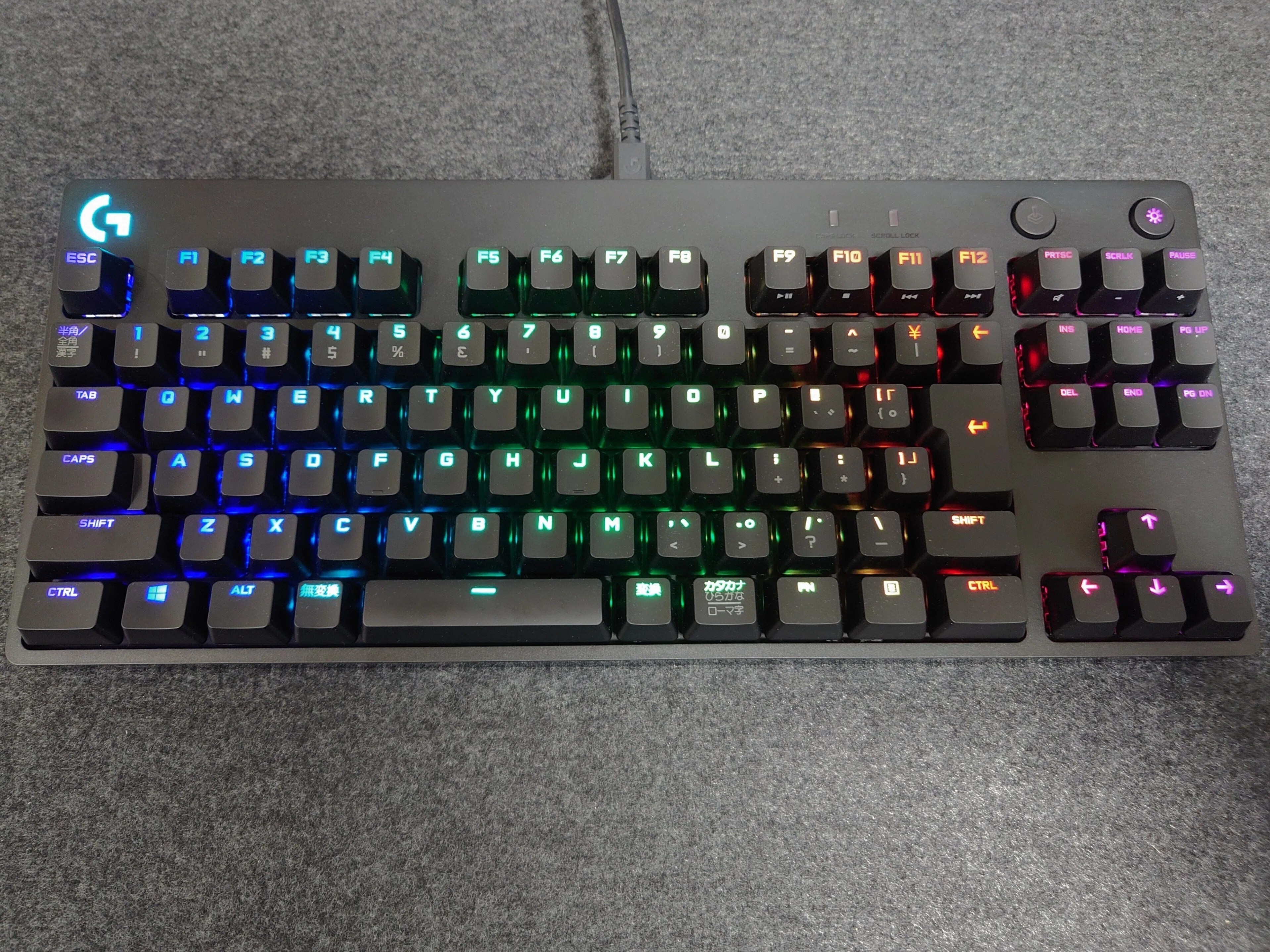 Logitech G PRO メカニカルキーボード RGBバックライト 英語配列