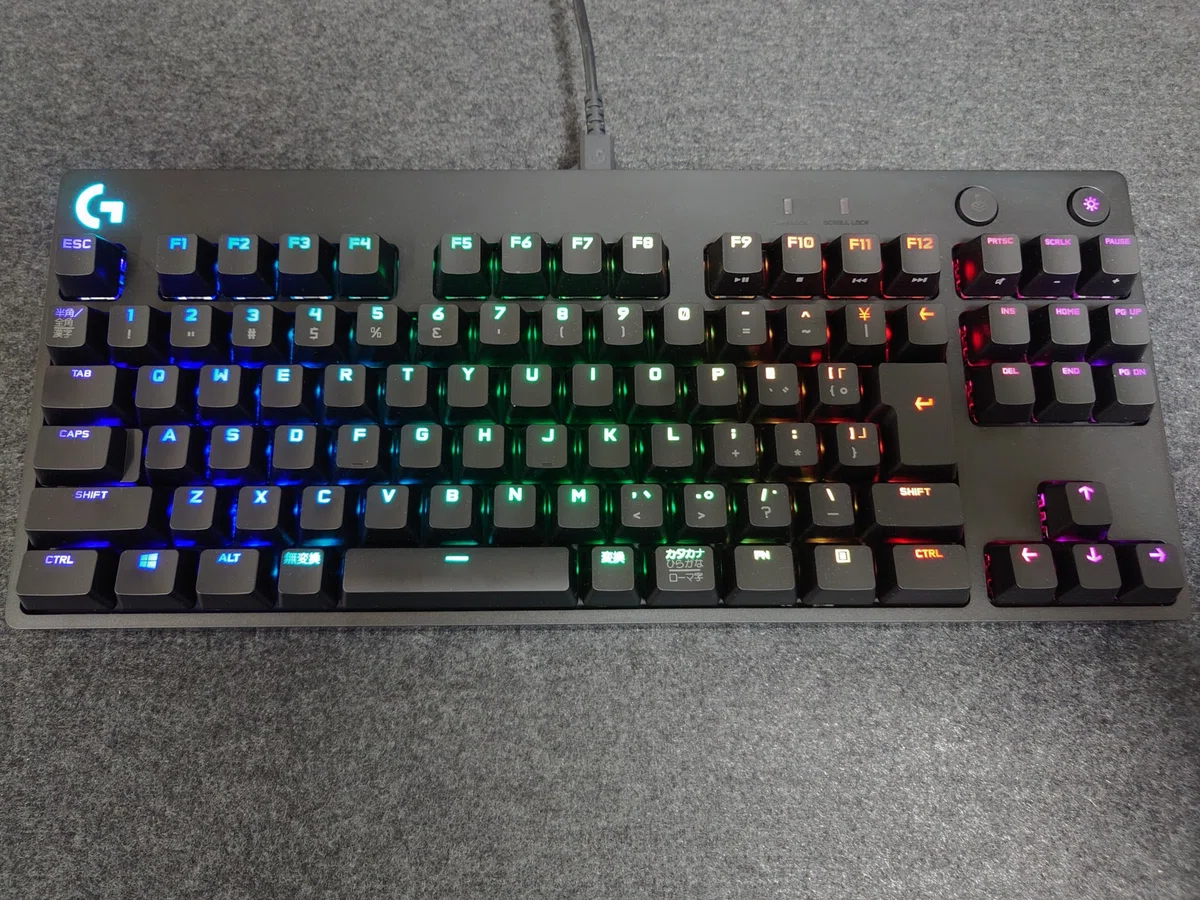 logicool G PRO キーボード TKL 赤軸 ガジェットレビュー】買って 