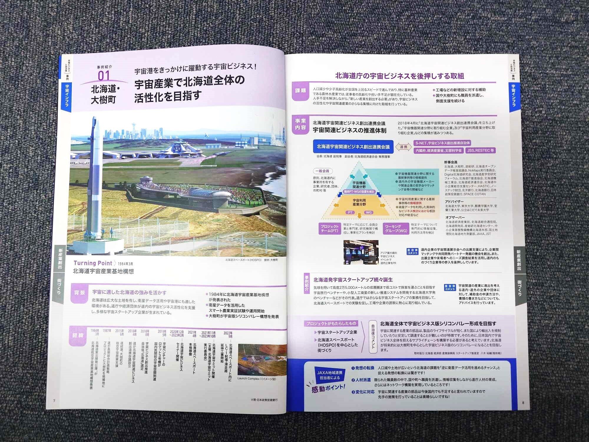 宇宙ビジネスと自治体事例ハンドブック『はじめの一歩』を発行