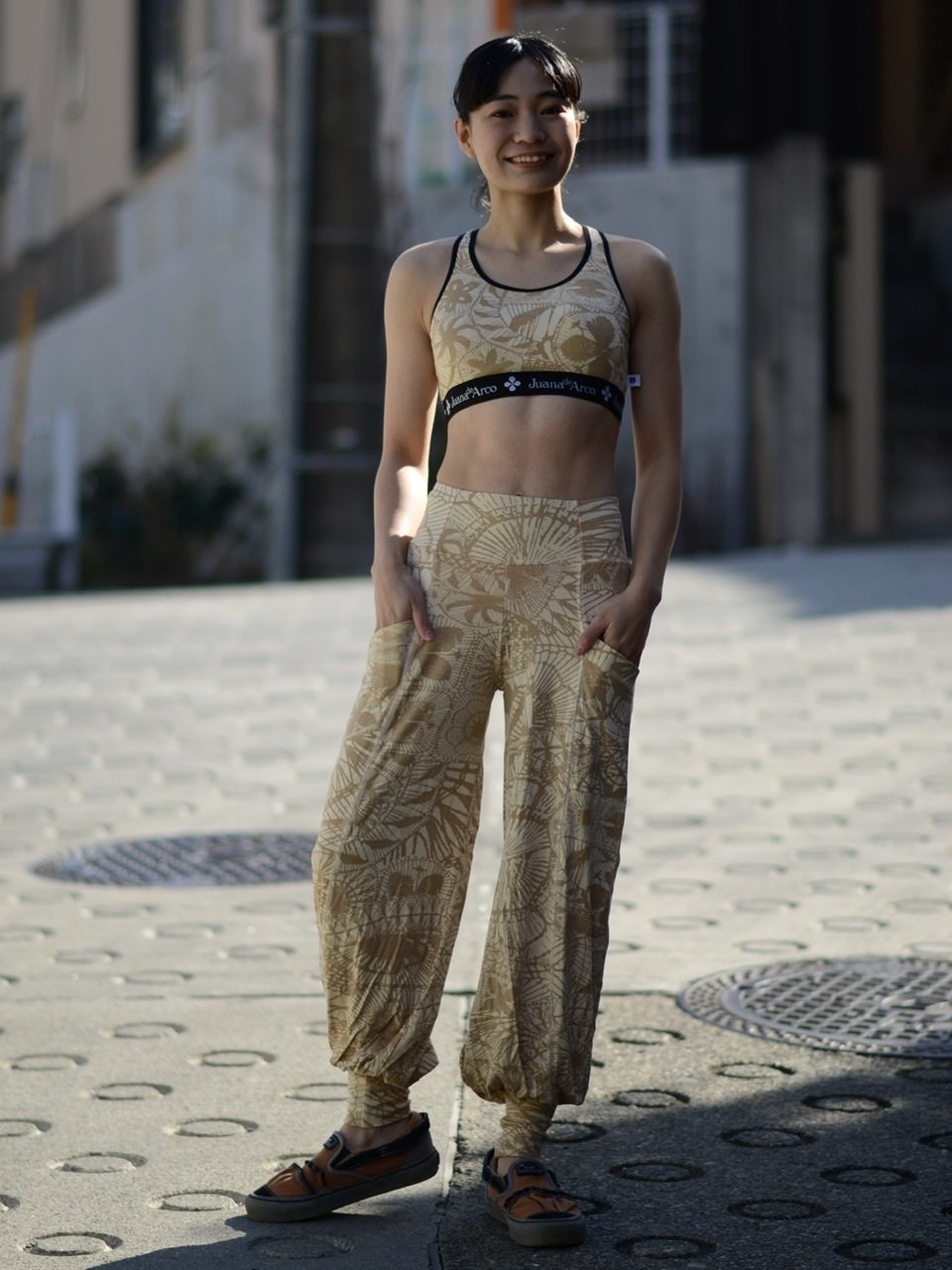juana de arco ホォアナデアルコ ニャンドゥティ柄 レギンス juana de