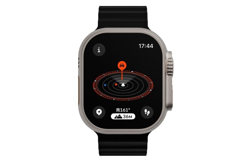 Apple Watchのウェイポイントの登録とバックトレース機能