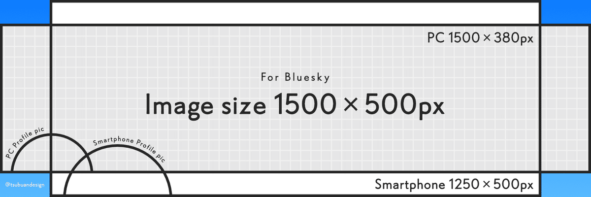 Bluesky】投稿画像・ヘッダー画像サイズ｜つぶあん
