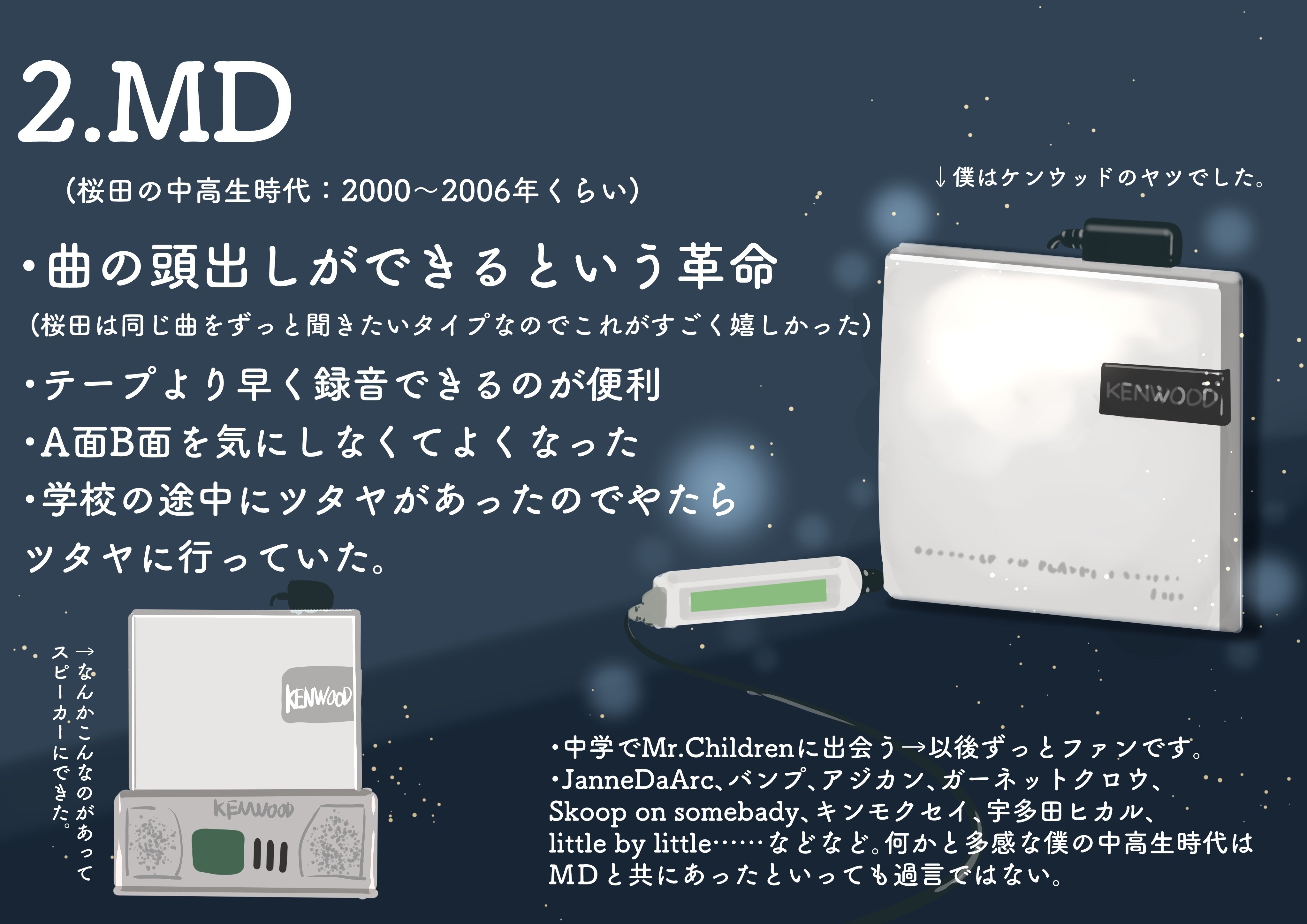 僕が持ってた歴代携帯音楽プレーヤーの話｜桜田千尋