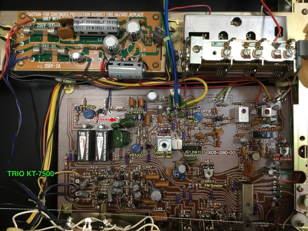 TRIO KT-7500 修理調整記録5|BLUESS Laboratory TRIO KT-7500 修理調整記録5|BLUESS Laboratory