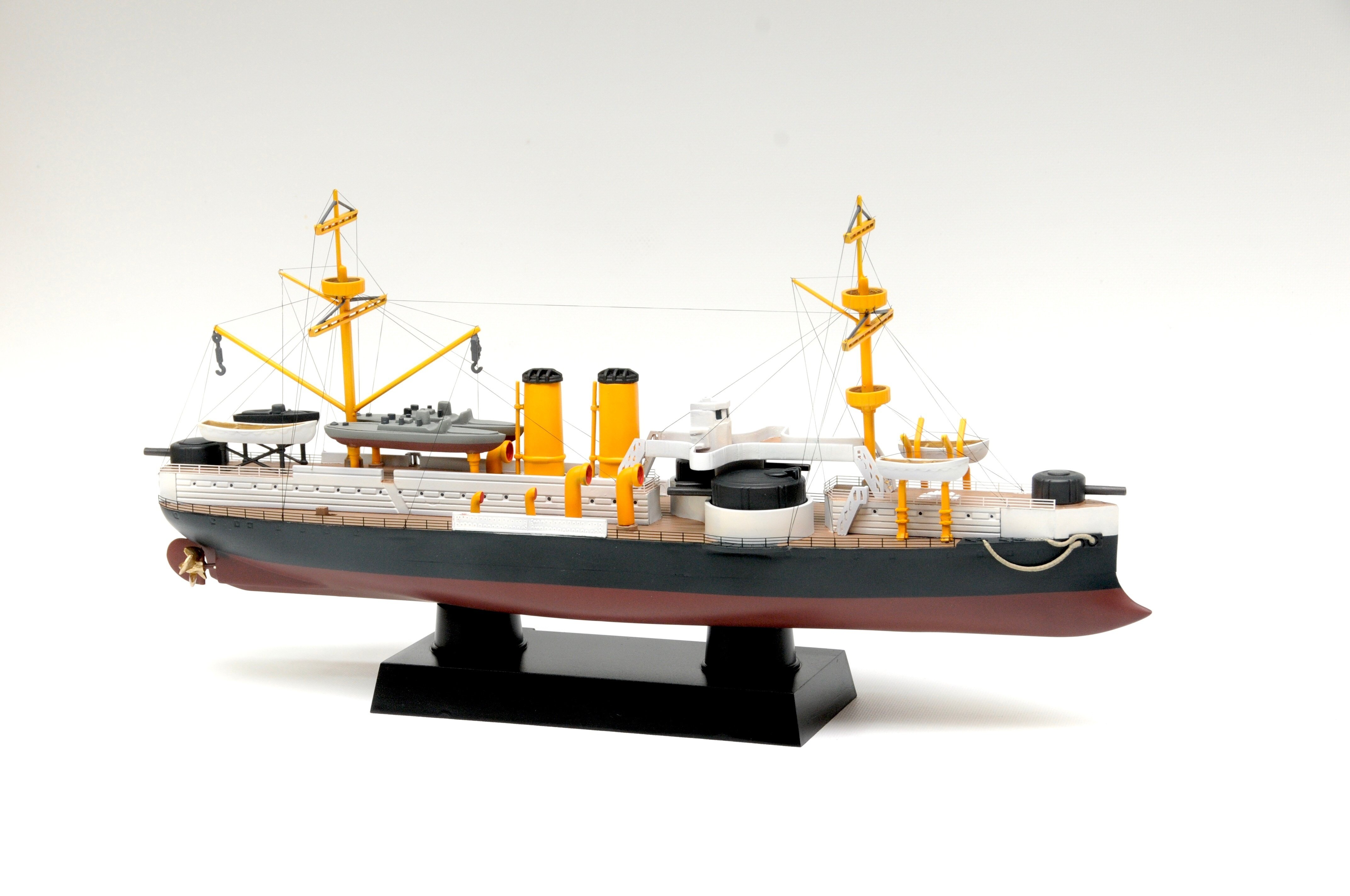 未組立 正徳福 1/300 中国北洋水師 鎮遠 號巡洋艦 紀念甲午海戦