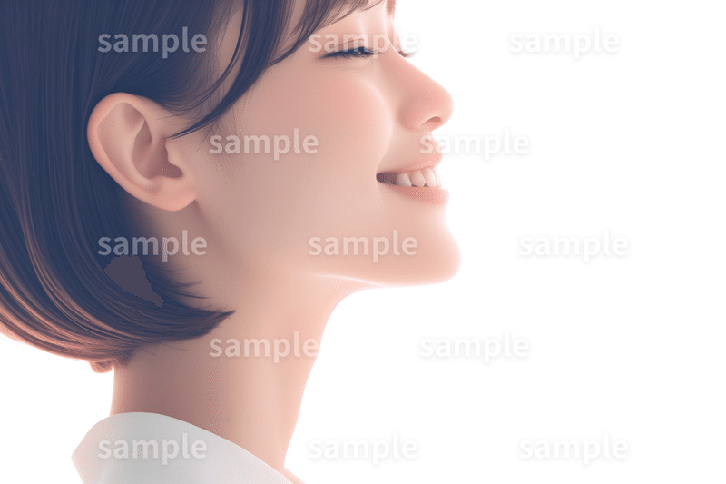 【メルカリ】ピアス・イヤリングに最適！「美しい女性の横顔」フリー素材3枚セット｜ハンドメイド・フリマアプリのイメージ画像に